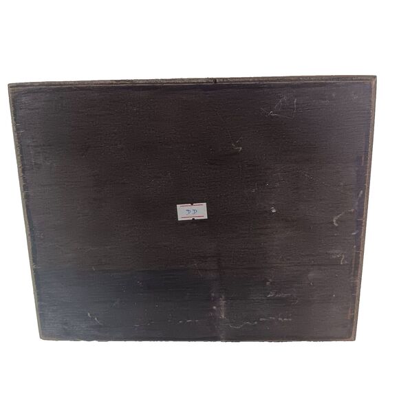 Vintage Still Life Fruit Painting On Board Dark Moody Peaches Grapes 8" x 10" - Picture 2 of 16